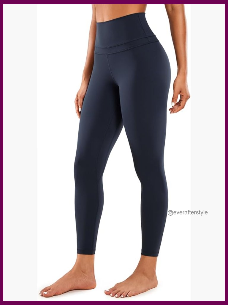 High Waist Yoga Leggings 25" - Naked Feeling Training Tights